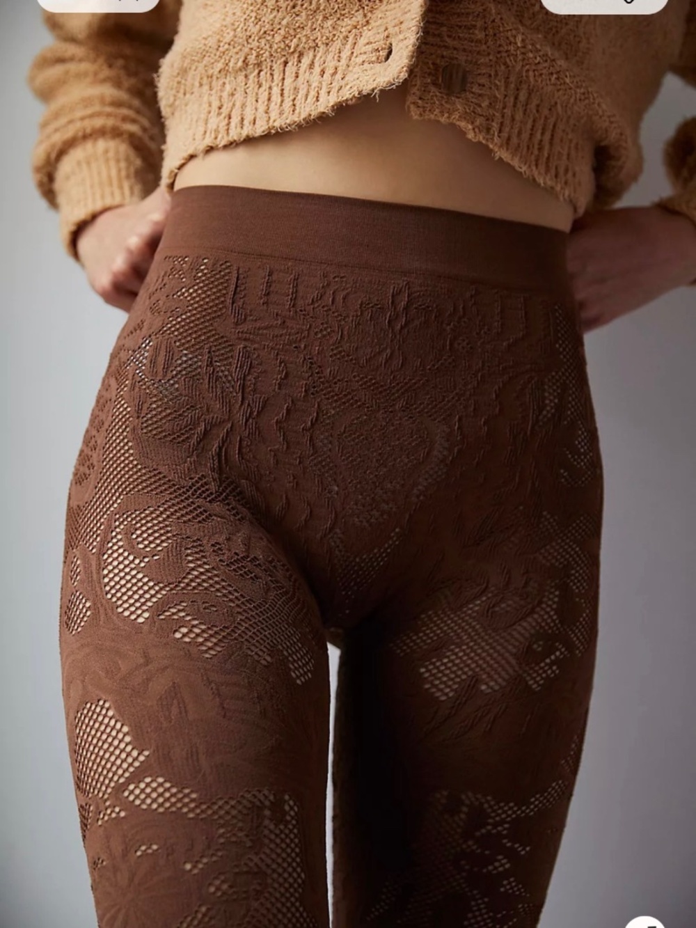 **ISO** Free people No Turning Back Leggings in Black or Brown - Xs/S Only